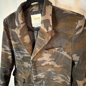 Children’s Place Camo Corduroy Blazer Jacket Kids 14